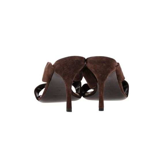 Pre Loved Prada Knotted Strap Mules in Suede - Picture 4 of 7